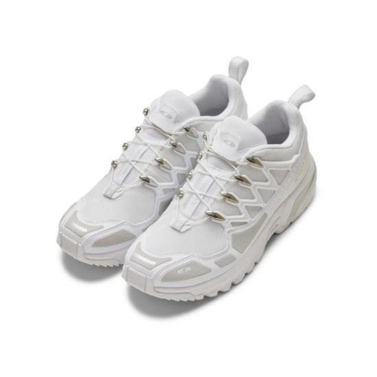 SALOMON ACS Sneakers Beige Mesh Low-Top Running Shoes for Men