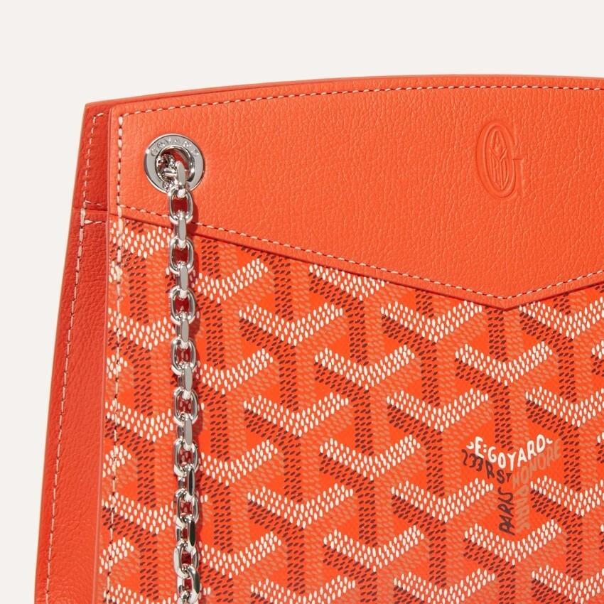 GOYARD Structured Rouette Mini Crossbody Bag Orange Women ROUETSMINTY 07CL 07P