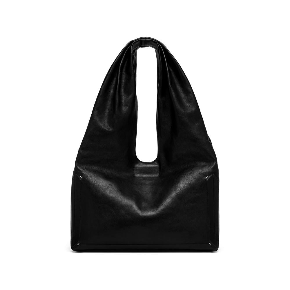 Maison Margiela Black Leather Shoulder Bag