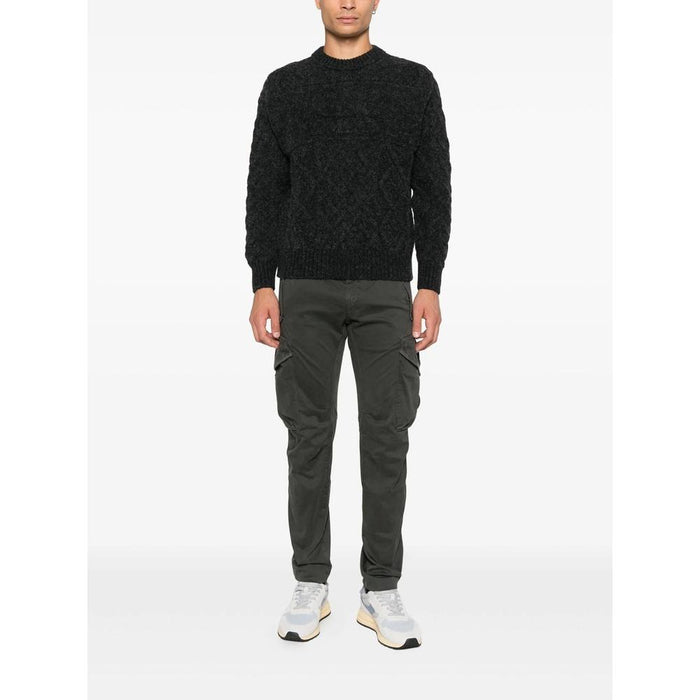 CP Company Soft Wool Men’s Crewneck Knit Sweater Black