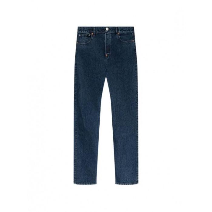 KENZO Men's Japanese Denim Signature Straight-Leg Jeans 5DP336 6U3 DS