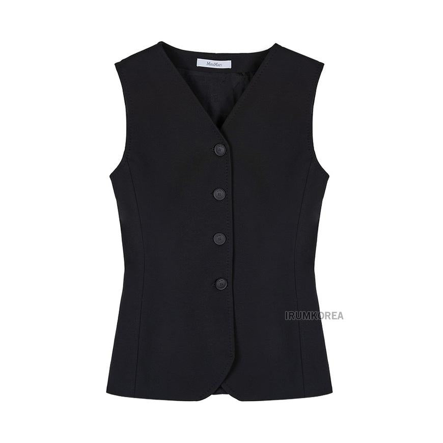 Max Mara Fornovo Wool Blend Sleeveless Vest Jacket for Women 004