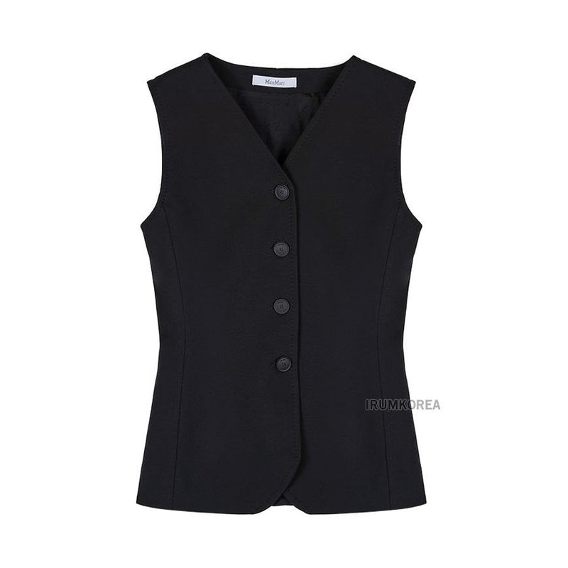 Max Mara Fornovo Wool Blend Sleeveless Vest Jacket for Women 004