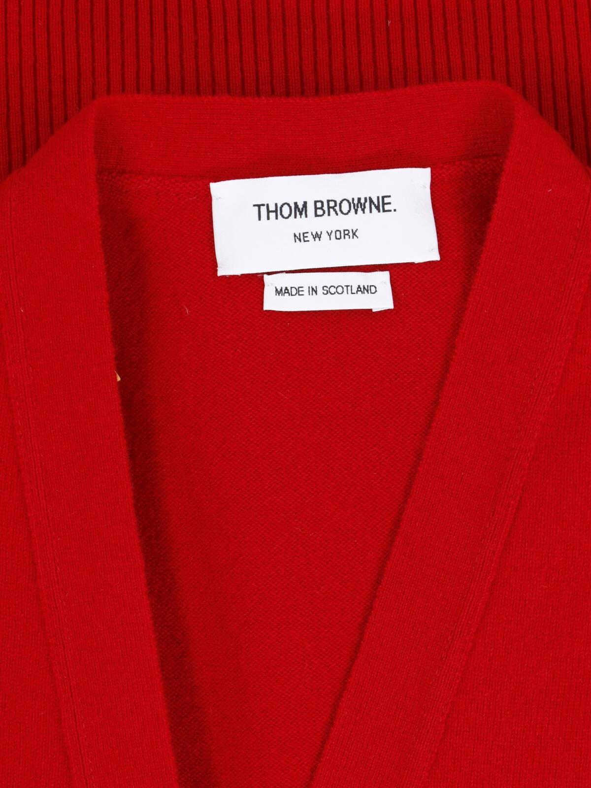THOM BROWNE Wool Knit Cardigan for Men