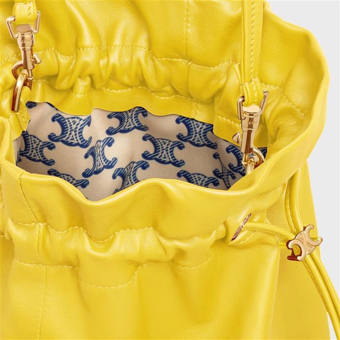 CELINE Small Crystal Pouch Lambskin Shoulder Bag