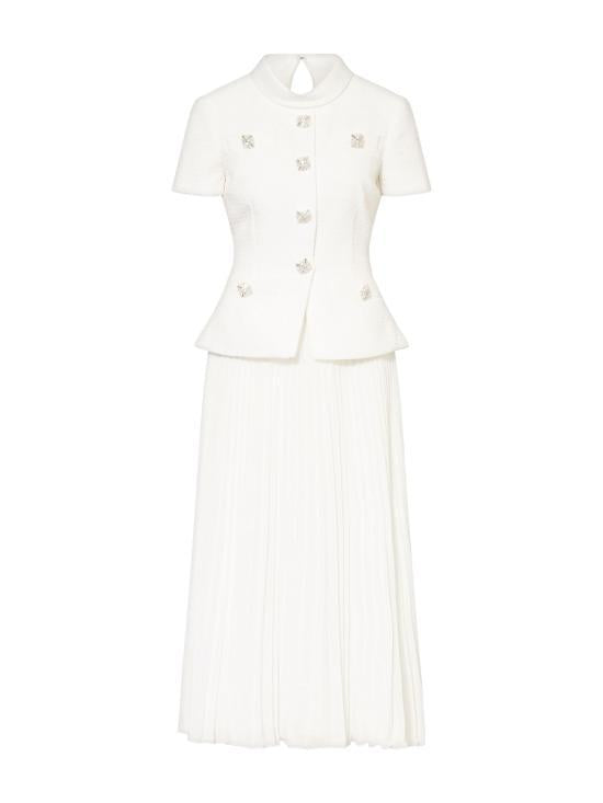 Self Portrait Cream Midi Dress RS26161 MB