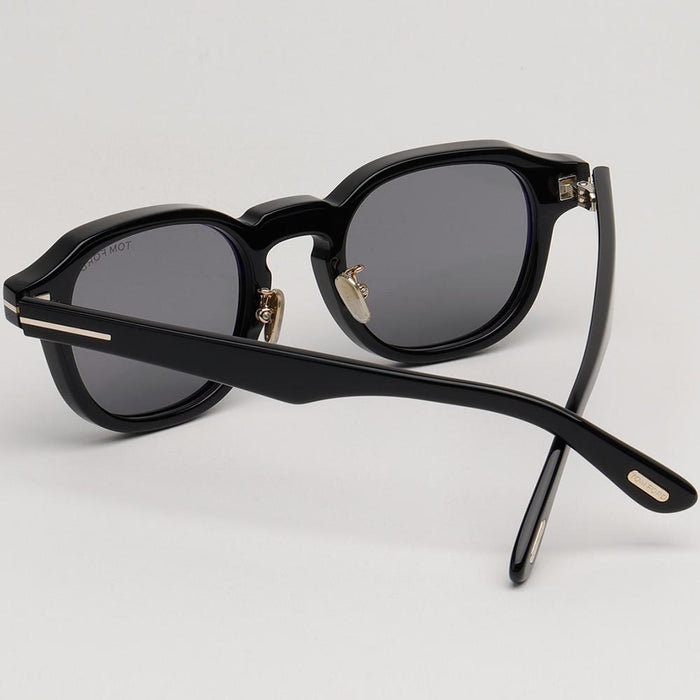 TOM FORD Black Acetate Square Sunglasses UV Protection Unisex TF1230D 01A