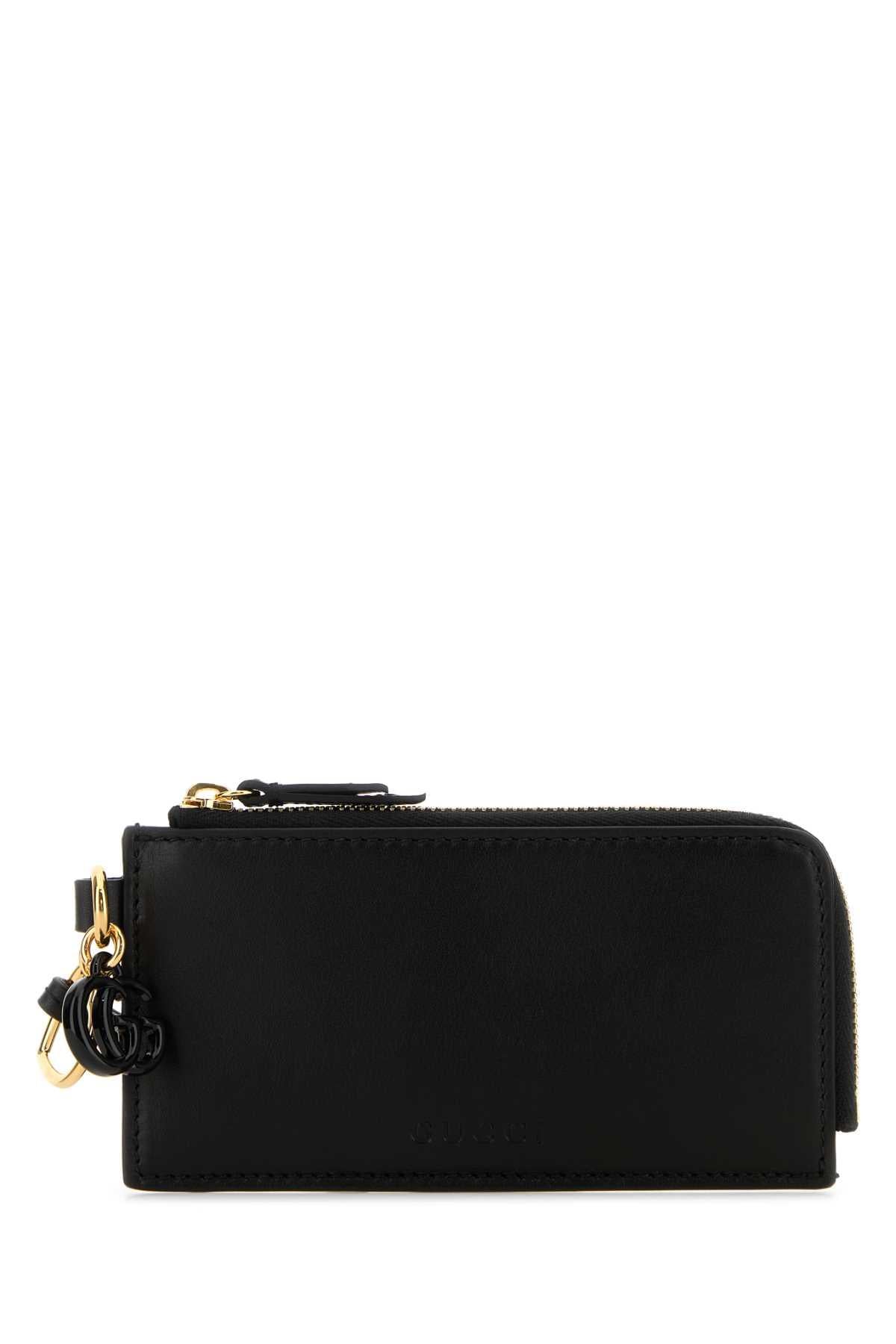 GUCCI Black Leather Clutch Wallet