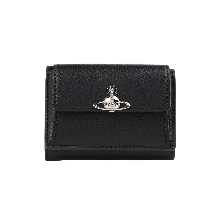 Vivienne Westwood Small Flap Purse Women’s Compact Wallet Black