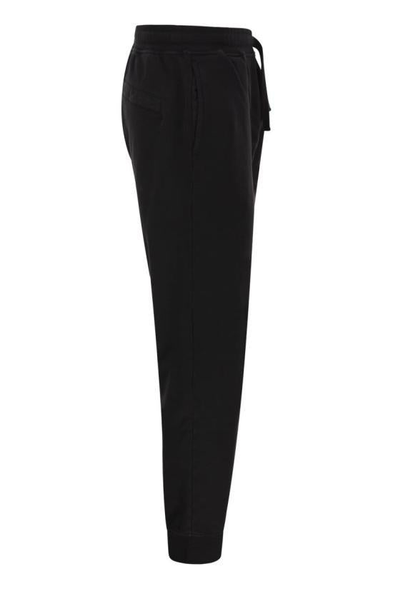 STONE ISLAND Logo Patch Jogger Sweatpants 6200021 S0051 V0029 BLACK DOM