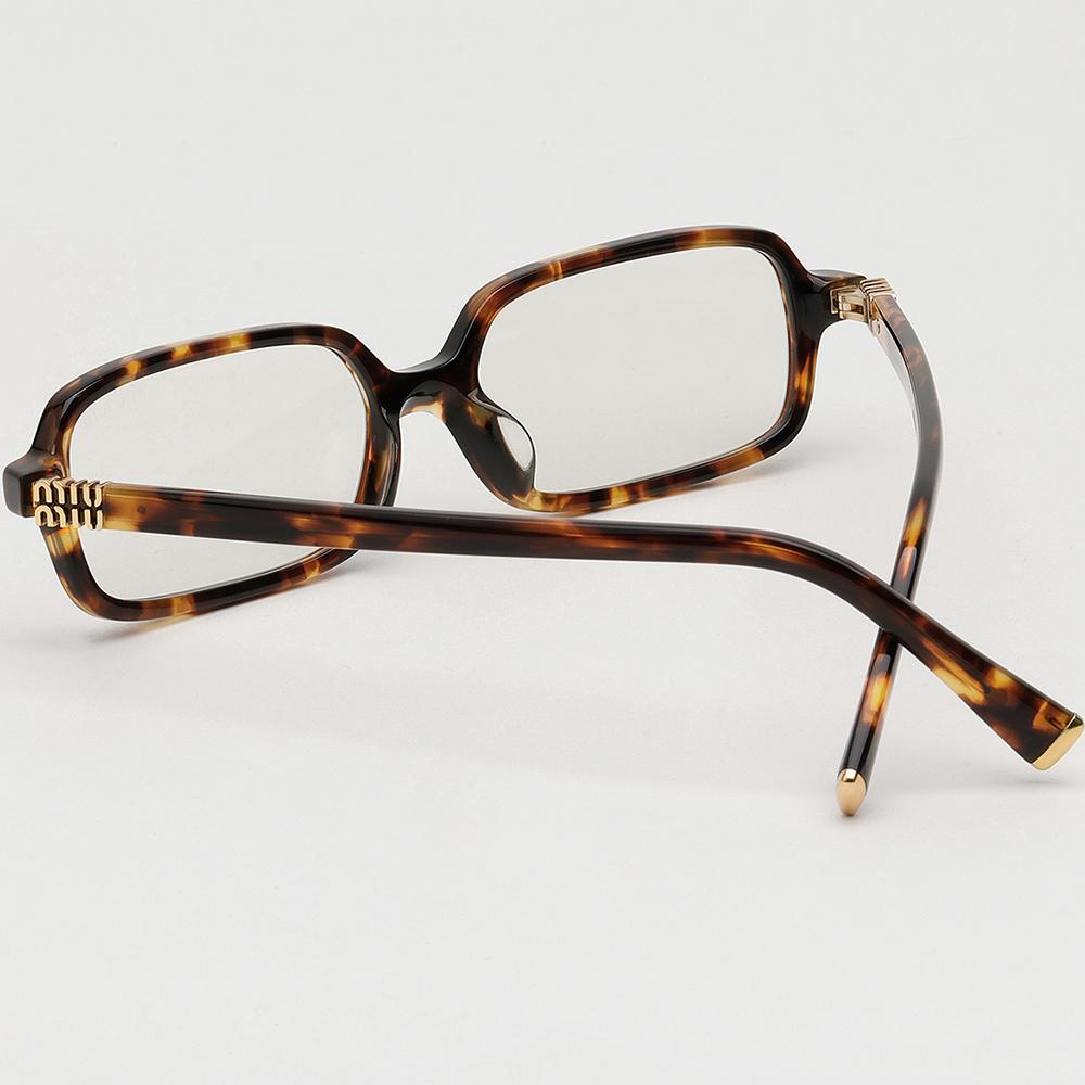 Miu Miu Blue Light Blocking Acetate Square Sunglasses Asian Fit MU11ZSF 14L 08N