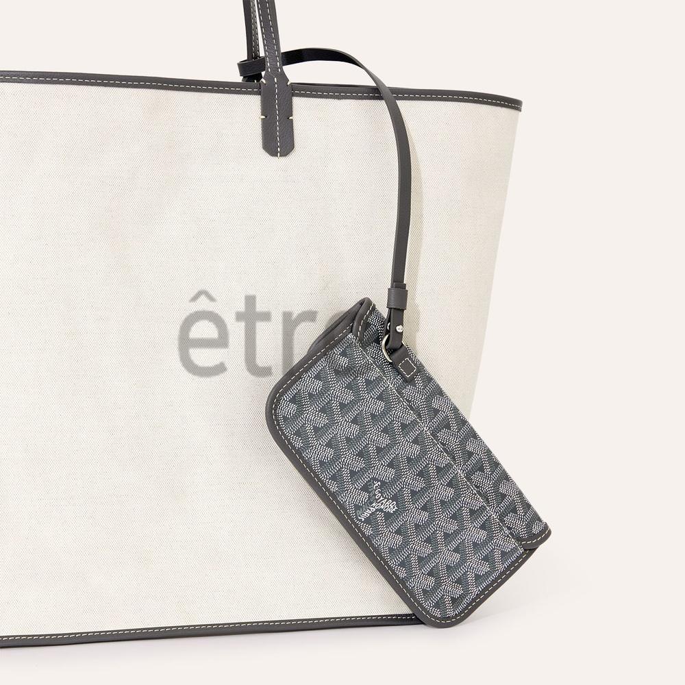 GOYARD Saint Louis GM Gray Tote Bag for Women