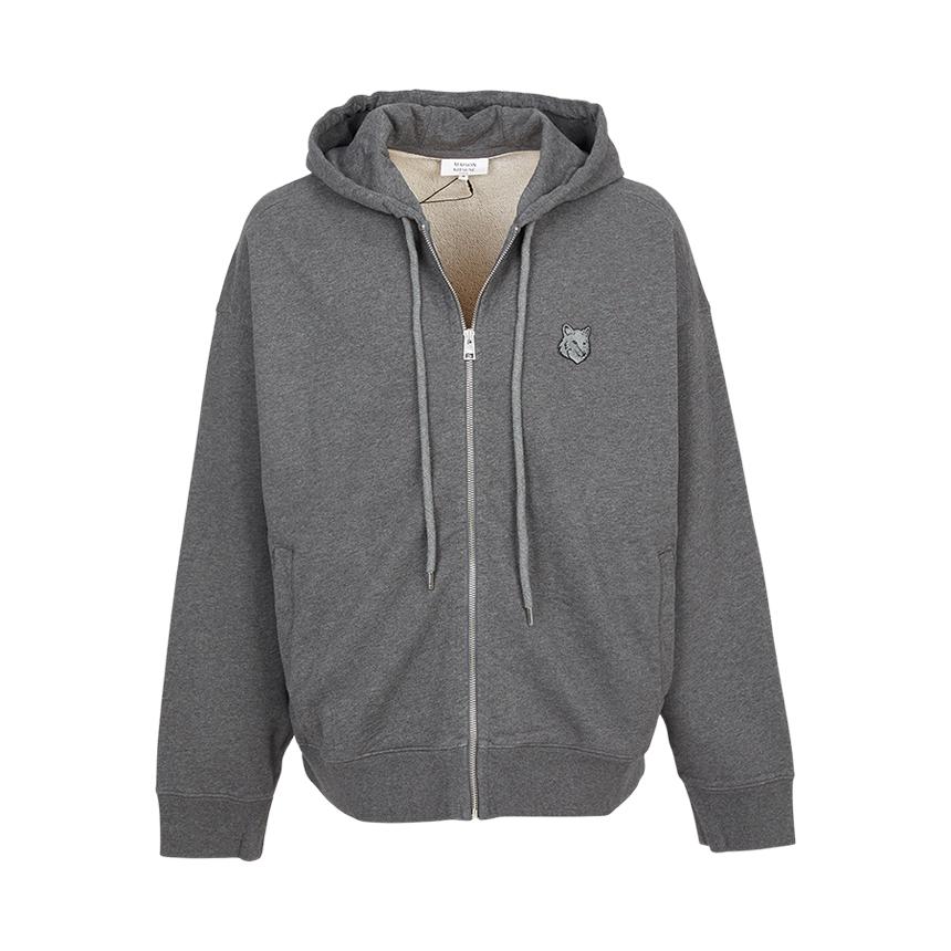Maison Kitsune Fox Head Men’s Hooded Zip-Up Cardigan PM02138 KM0340 H170