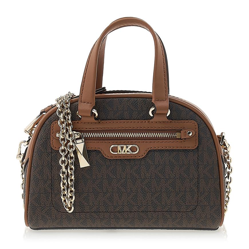 Michael Kors Women’s Logo Print Top Handle Tote Bag Brown