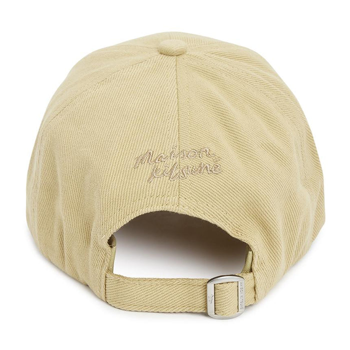 Maison Kitsune Fox Head Logo Cotton Baseball Cap Unisex Navy