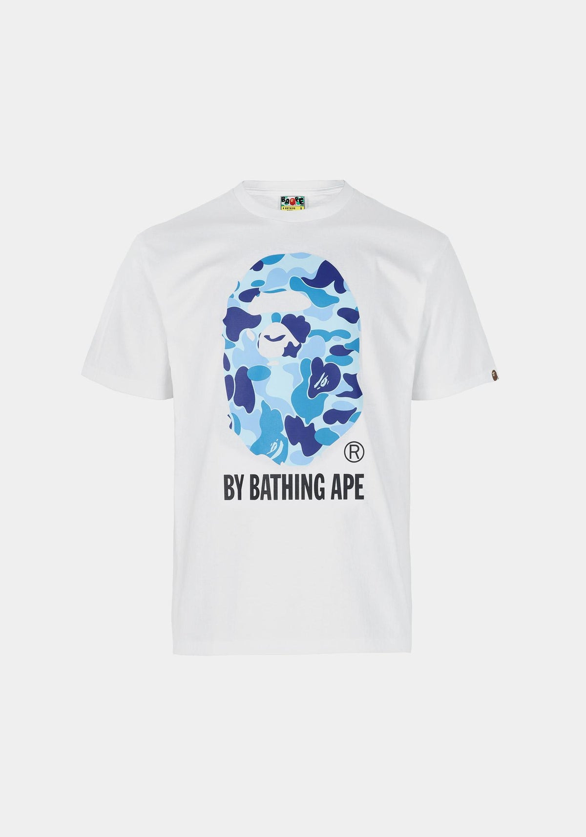BAPE White Blue ABC Camo By A Bathing Ape T-Shirt 001TEM301005M WHITE BLUE