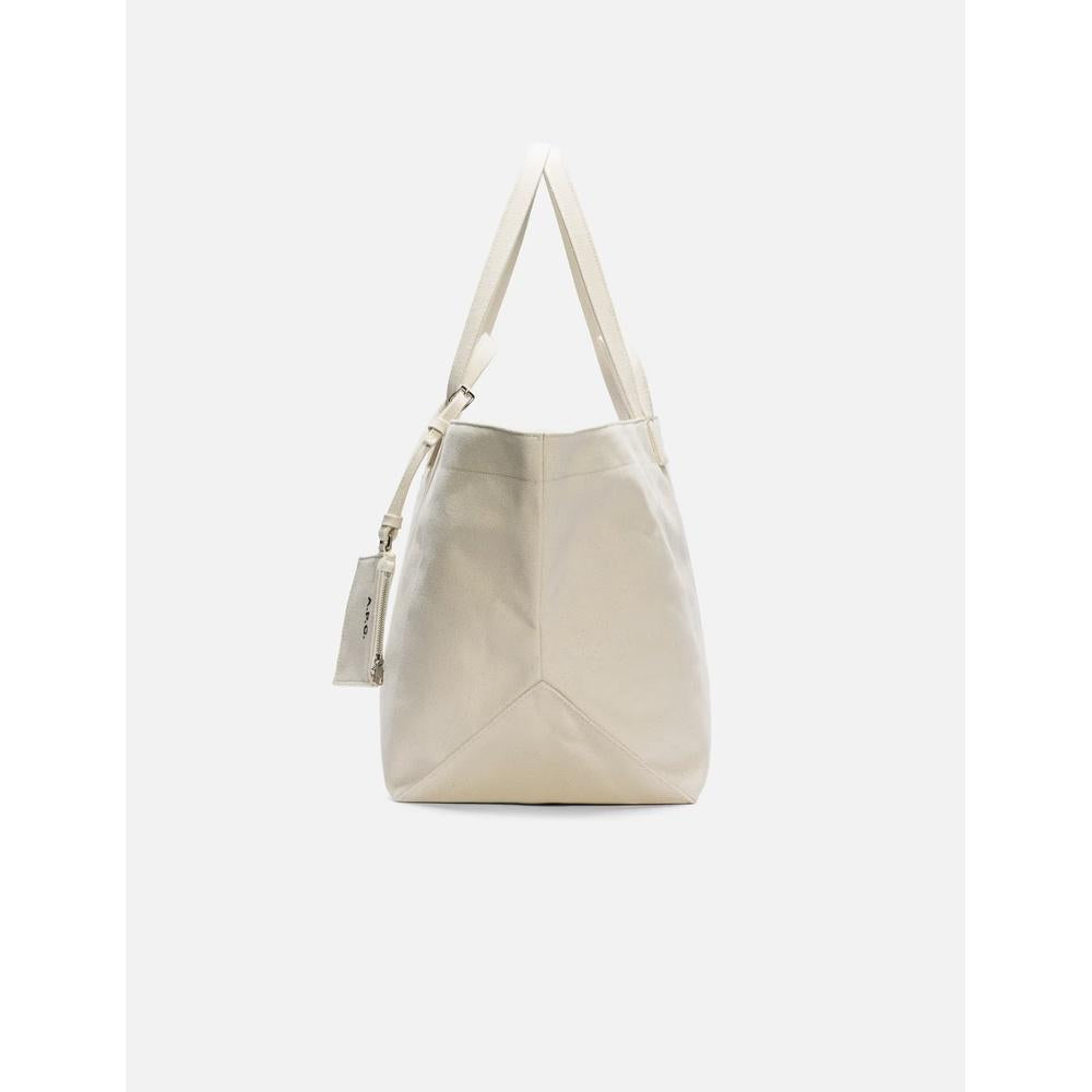 A.P.C. Le Drummer Leather Tote Bag Black