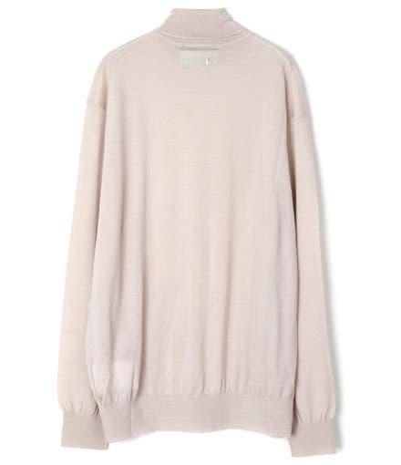 Neil Barrett Medium Beige Turtleneck Knit Sweater NBV7MA155 AV604263