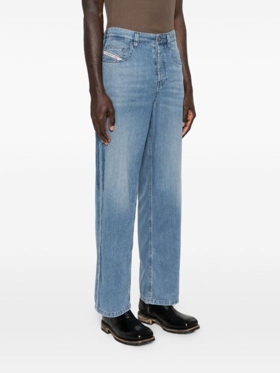 DIESEL 2001 D-Marco Relaxed Fit Jeans for Men Den A21778 0CECC 01 LIGHT BLUE DOM