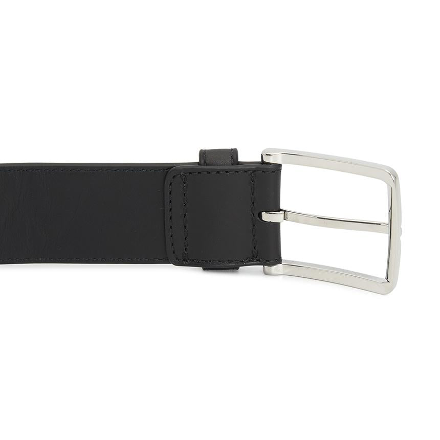 Bottega Veneta Intrecciato Black Leather Men's Belt