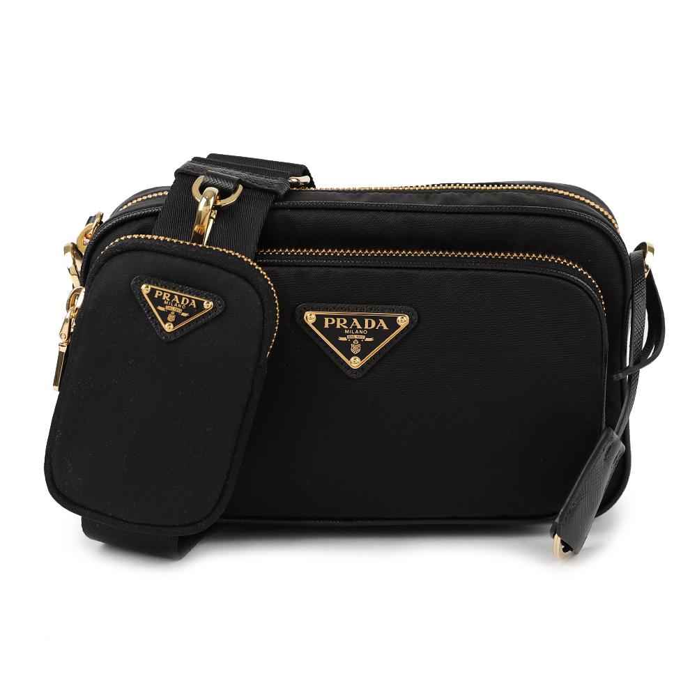 PRADA Re-Nylon Mini Shoulder Bag Black 1BH226 R064 F0632