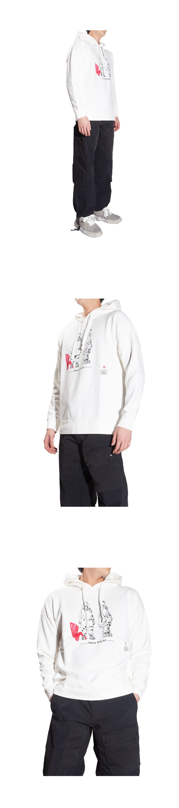 Ten C x GANG BOX Men's Garment Dyed Hoodie 22CTCUF08198 102