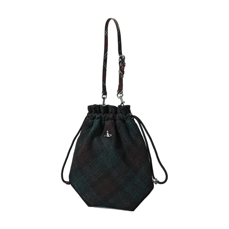 Vivienne Westwood Drawstring Pouch Set Shoulder Bag Black