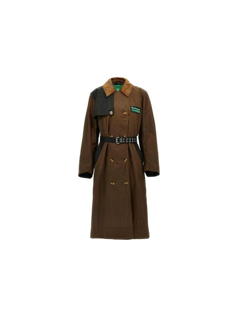 Barbour x GANNI Waxed Trench Coat LWX1450 BR51