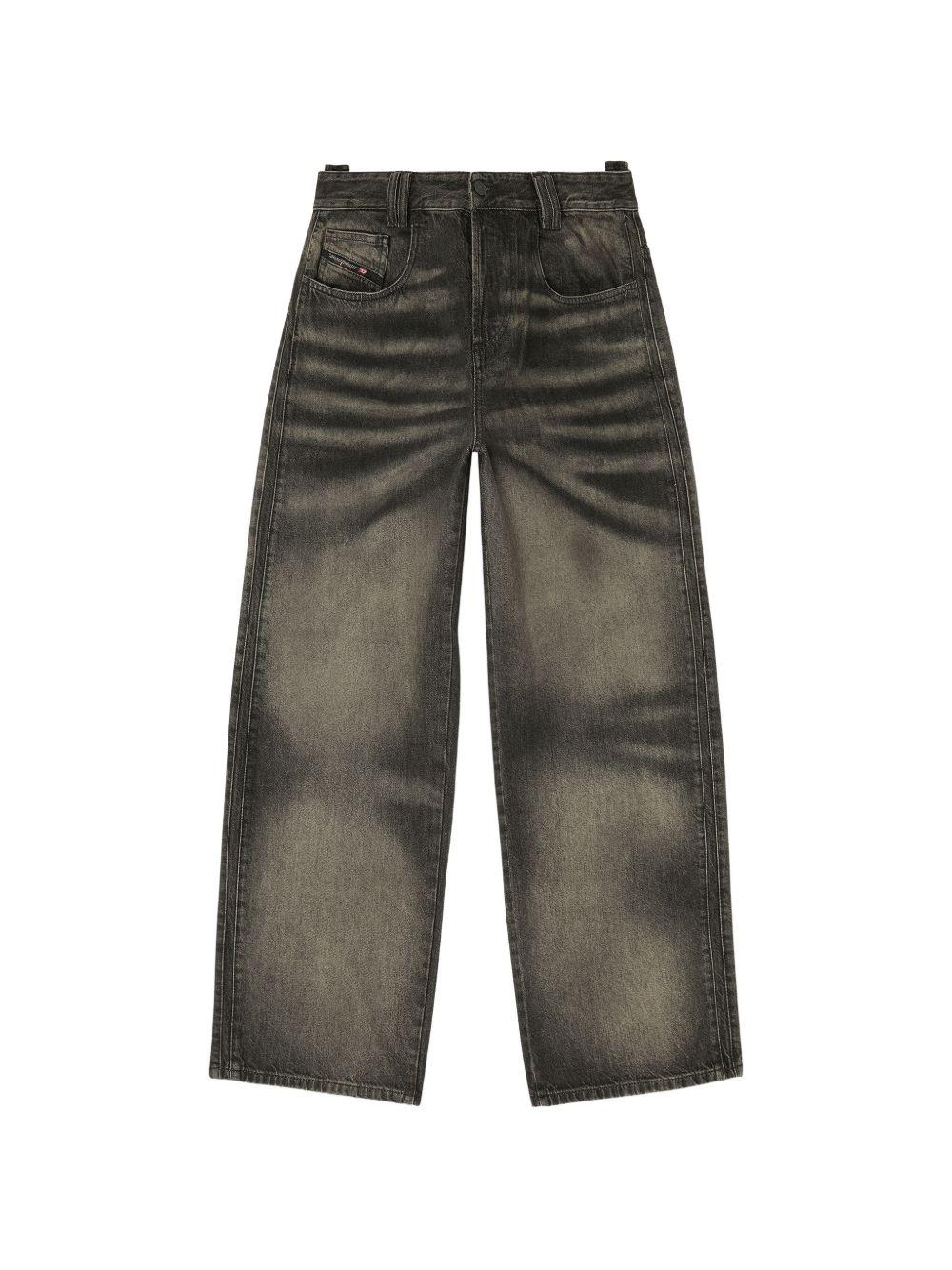 DIESEL Blue Denim Straight-Leg Jeans for Men