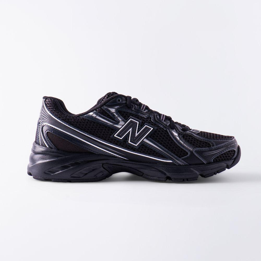 New Balance Black Silver Metallic 740v2 Low-Top Sneakers for Men