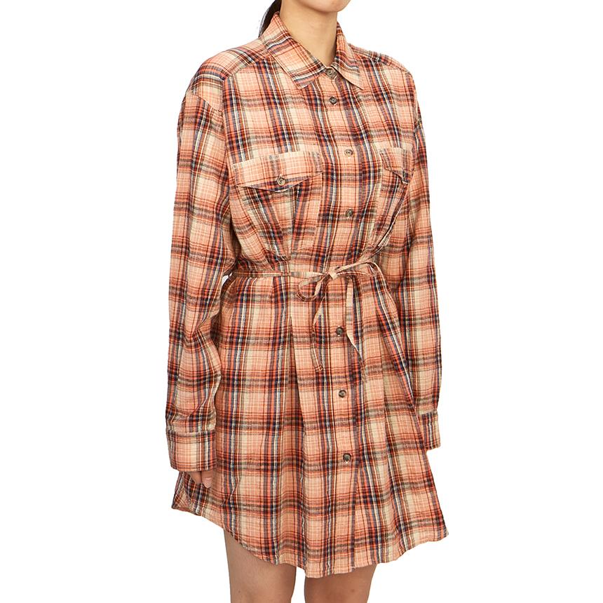 Isabel Marant Lilliane Women’s Shirt Mini Dress Orange