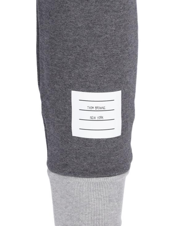 THOM BROWNE Tonal Grey Cotton Jogger Sweatpants Women’s