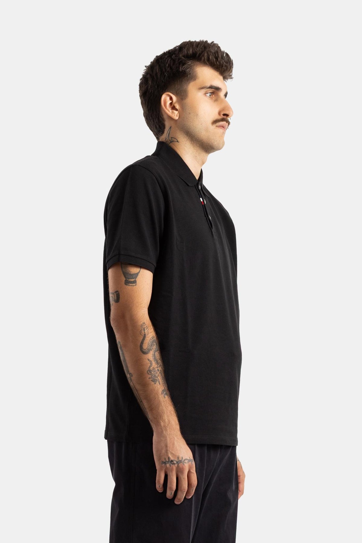 Moncler Cotton Short Sleeve Polo Shirt for Men
