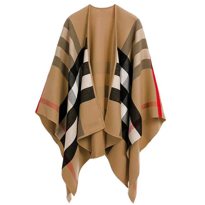 BURBERRY Reversible Camel Poncho Cape Coat 40294061