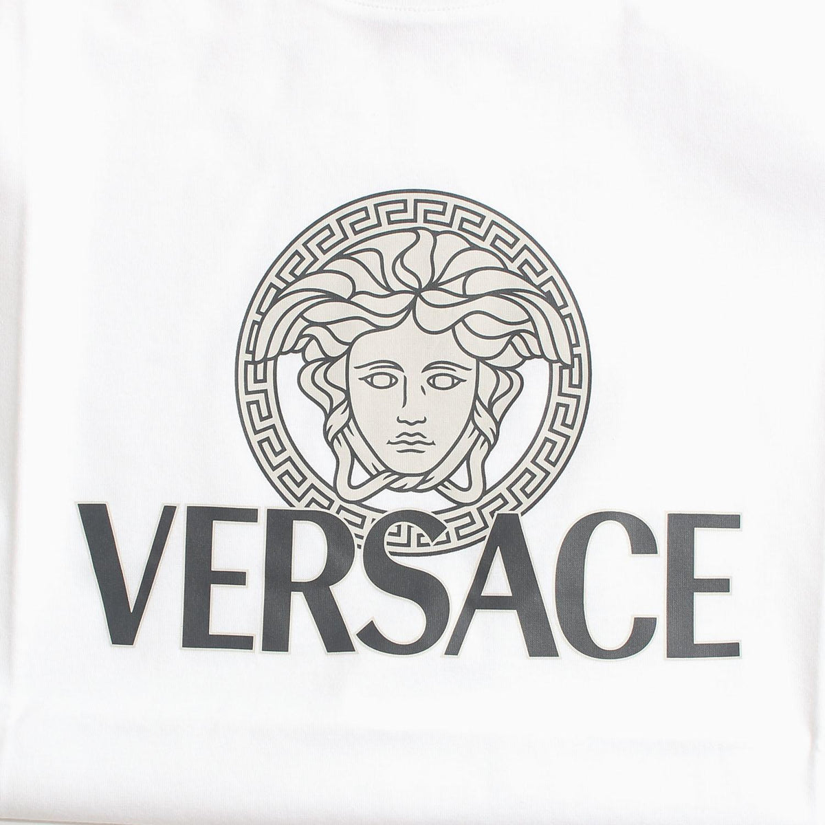Versace Medusa Logo T-Shirt White Men's Cotton Top