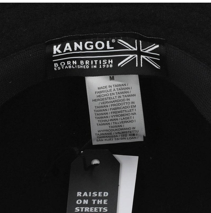 KANGOL Black/Off-White Unisex Bucket Hat K3181ST BLACK OFF WHITE
