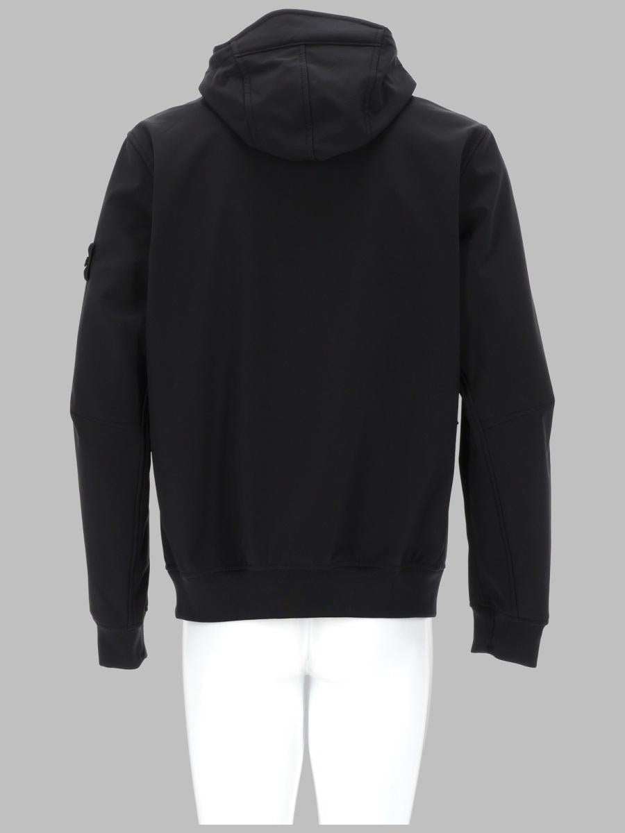 STONE ISLAND Black Nylon Bomber Jacket for Men