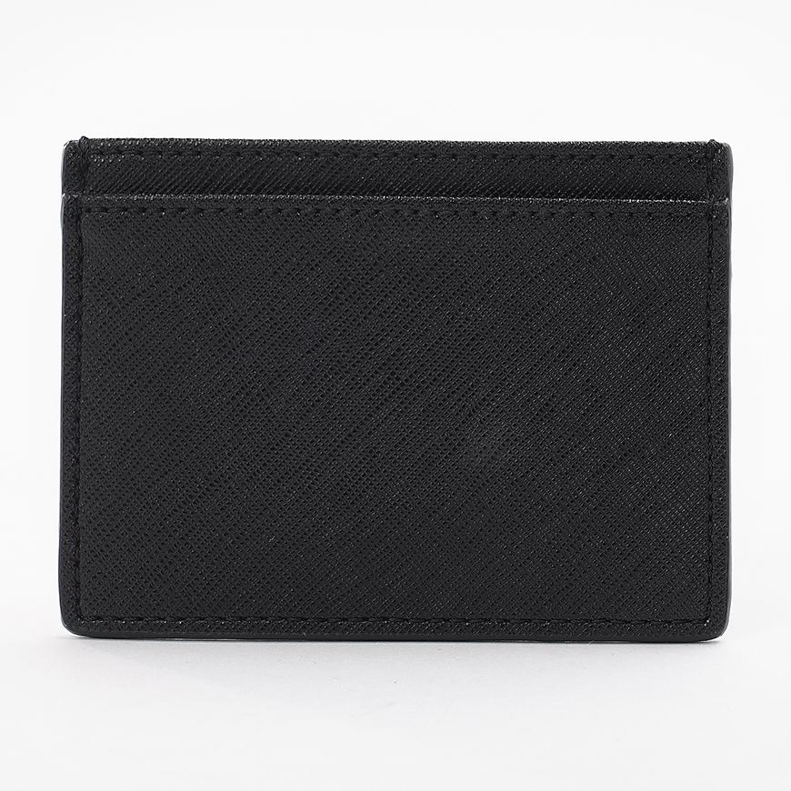 Vivienne Westwood Saffiano Leather Flat Card Holder Black