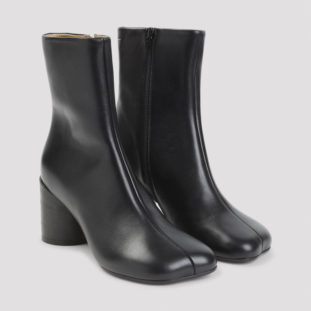Maison Margiela Black Leather Ankle Boots