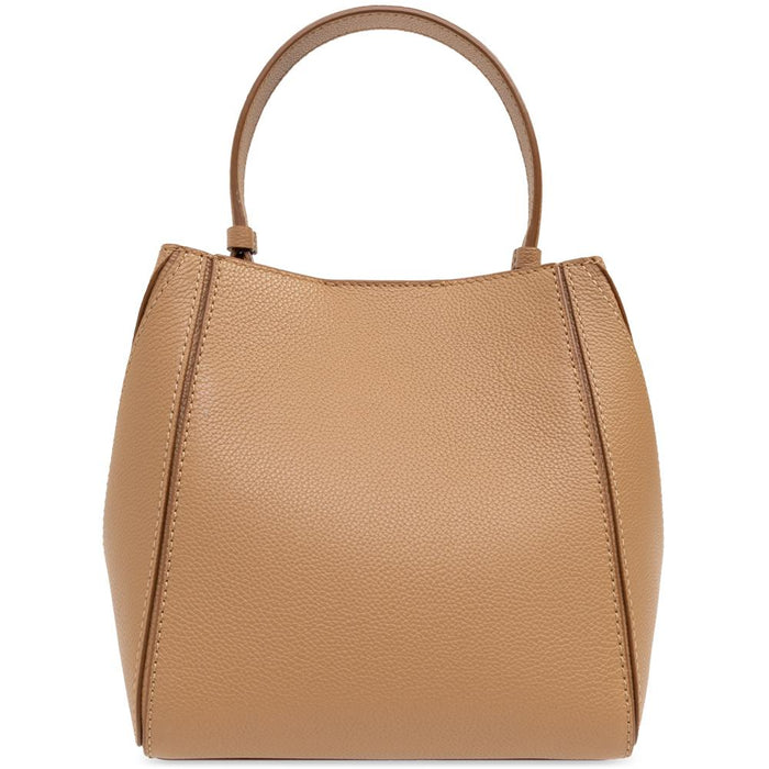 Tory Burch McGraw Small Bucket Bag Tiramisu Brown Tote
