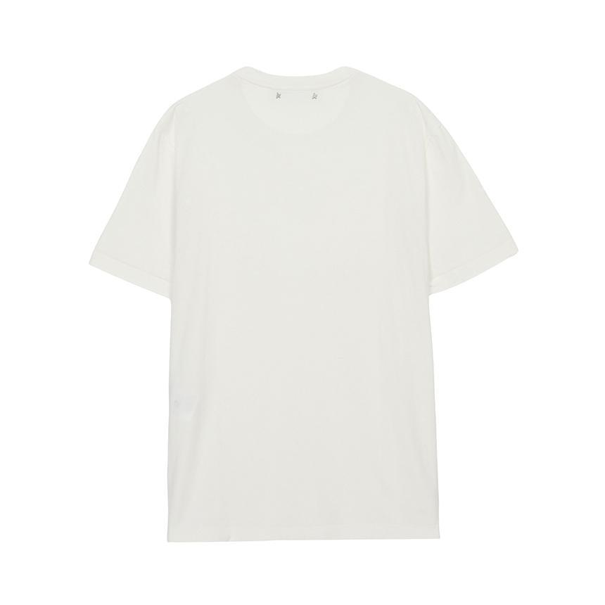 GOLDEN GOOSE Men’s Short Sleeve T-Shirt White Cotton