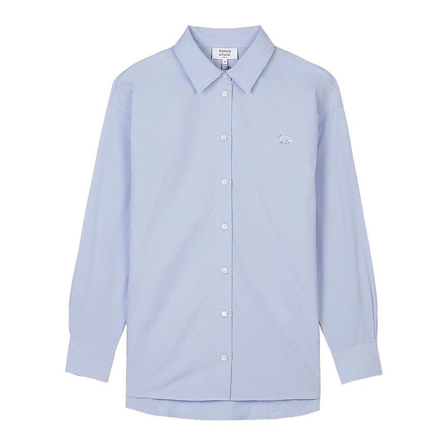 Maison Kitsune Baby Fox Casual Shirt Women’s White Cotton Shirt