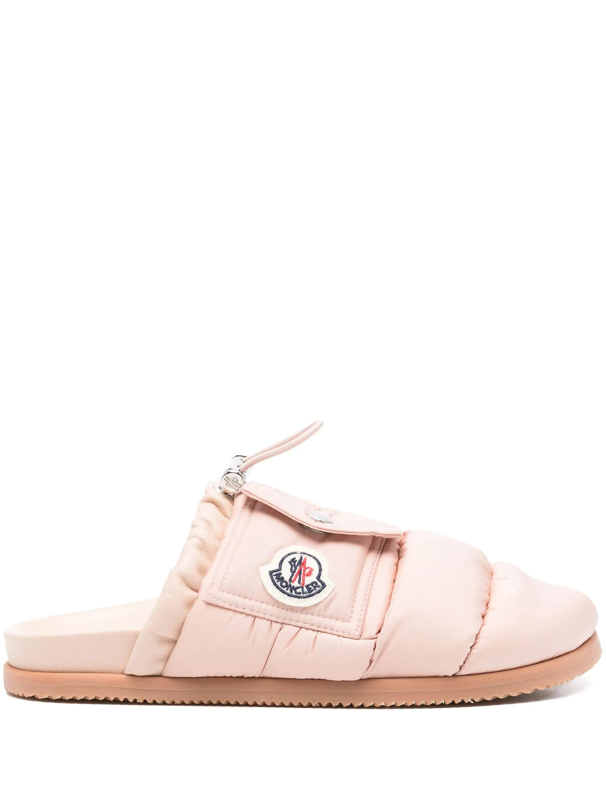 Moncler Logo Slide Sandals Women’s Black Rubber Slippers