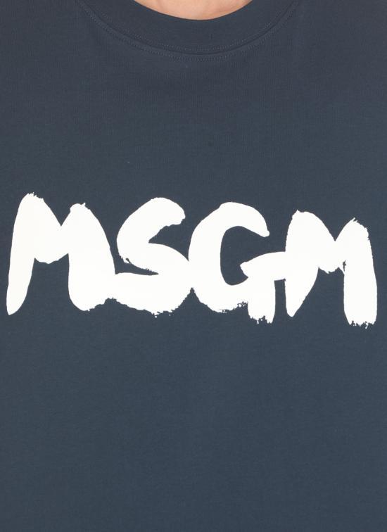 MSGM Navy Short Sleeve T-Shirt 3641 MDM992 4700289