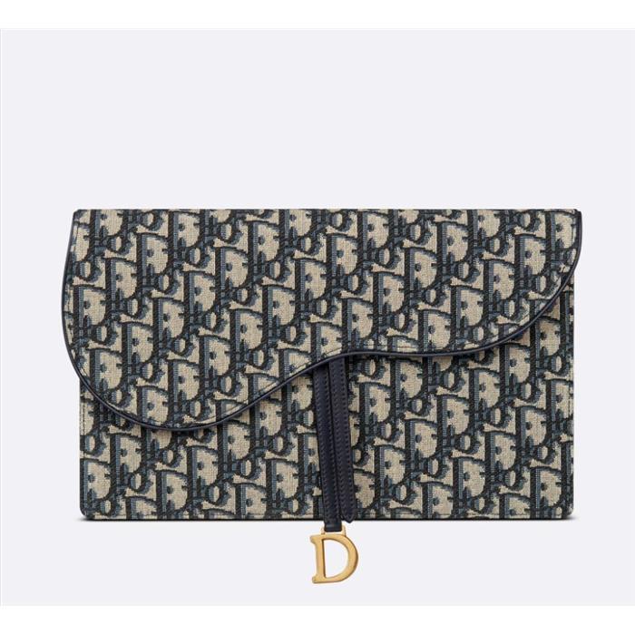 DIOR Saddle Oblique Pouch Clutch Bag S5698CTZQ