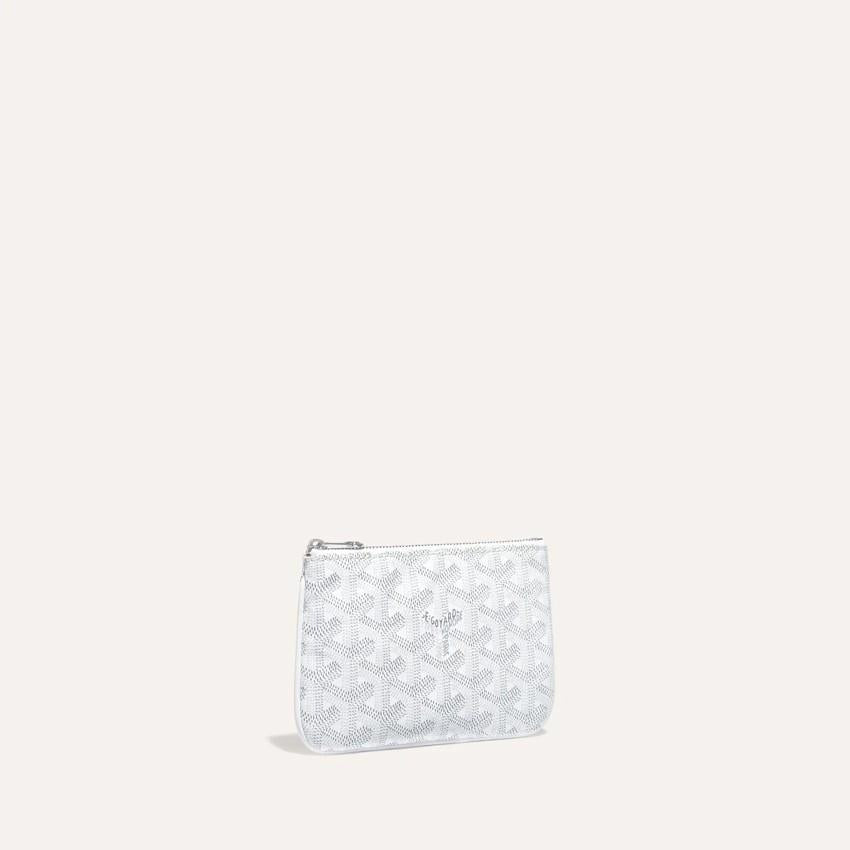 GOYARD White Senat Mini Clutch Pouch for Women SENAT2MINTY 50CL50P