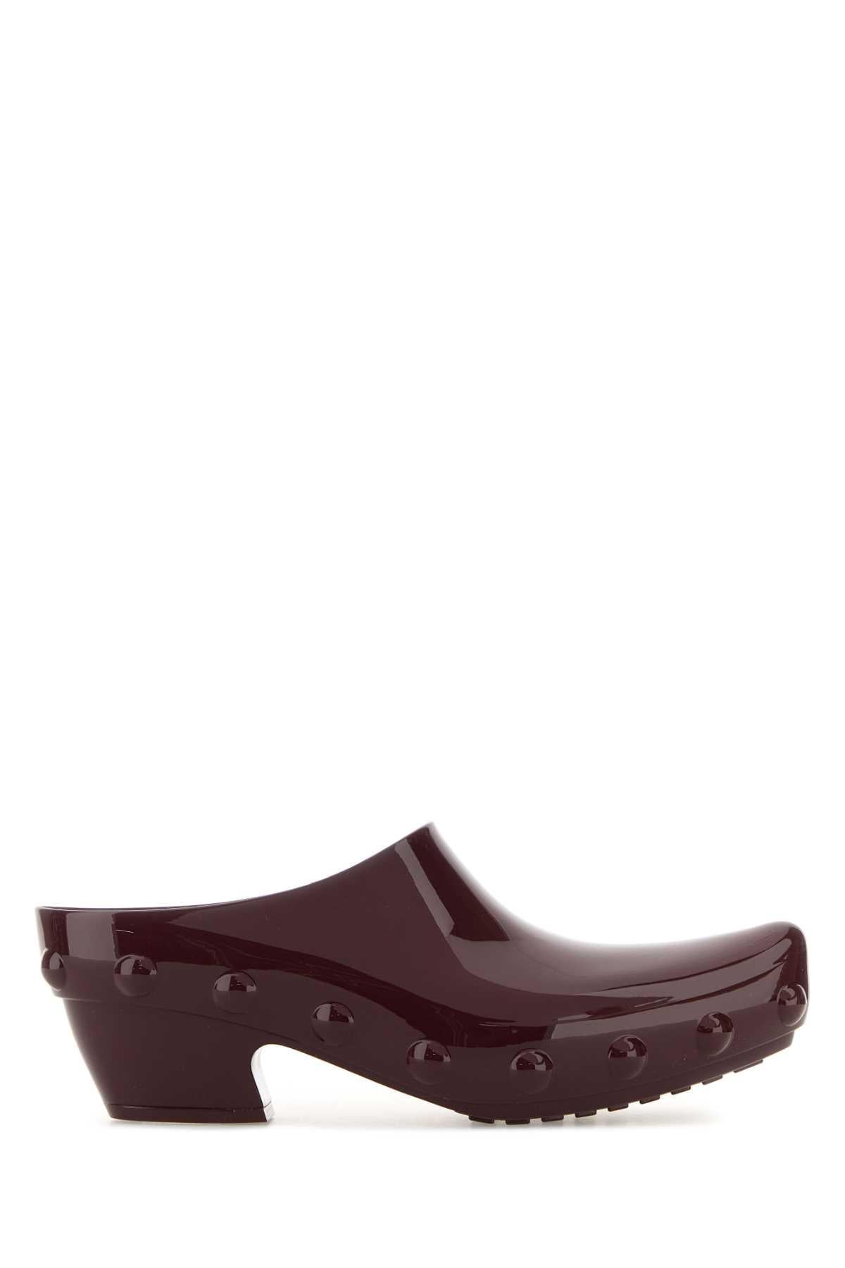 Bottega Veneta Red Leather Mules Slides Sandals