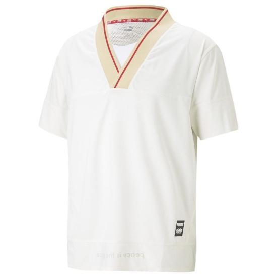 PUMA Men’s Short Sleeve T-Shirt White Cotton Crewneck 523422 66 DOM