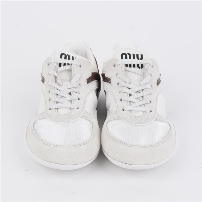 Miu Miu White Low-Top Sneakers