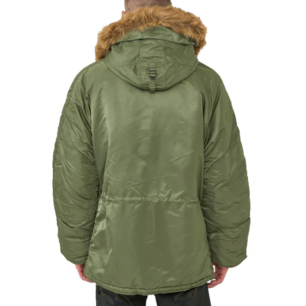 ALPHA INDUSTRIES Men’s N-3B Regular Fit Parka Puffer Jacket MJN31000C1 SAGE